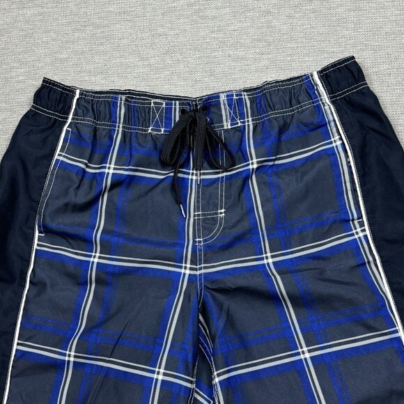 Ocean Pacific Mens Multicolor Plaid Board Shorts Drawstring Waist Lined Size L - Picture 3 of 11